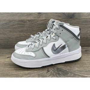 Nike Dunk High UP Sneakers Shoes Women's Size 8 Smoke Gray Silver DH3718-106